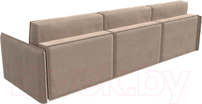 Диван Лига Диванов Либерти Лонг (велюр бежевый)