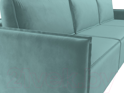 Диван Лига Диванов Либерти Лонг (велюр бирюзовый)