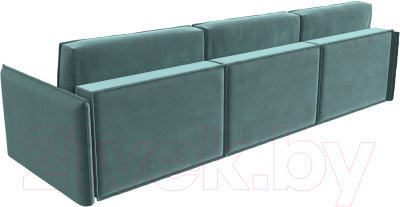 Диван Лига Диванов Либерти Лонг (велюр бирюзовый)