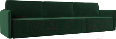 Диван Лига Диванов Либерти Лонг (велюр зеленый) - фото