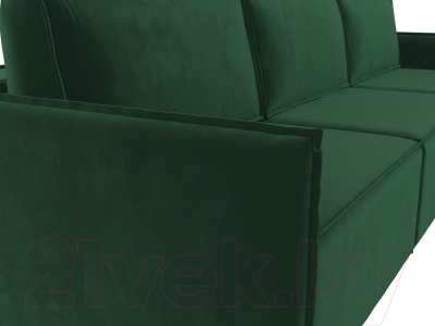 Диван Лига Диванов Либерти Лонг (велюр зеленый)