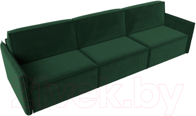 Диван Лига Диванов Либерти Лонг (велюр зеленый)