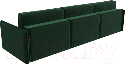 Диван Лига Диванов Либерти Лонг (велюр зеленый)