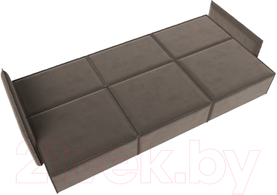 Диван Лига Диванов Либерти Лонг (велюр коричневый)