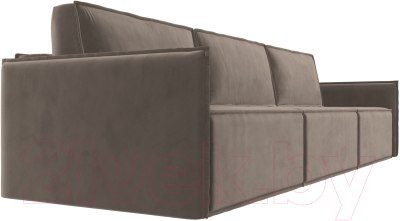 Диван Лига Диванов Либерти Лонг (велюр коричневый)