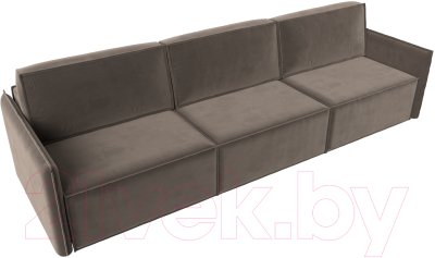 Диван Лига Диванов Либерти Лонг (велюр коричневый)