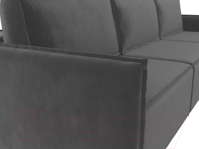 Диван Лига Диванов Либерти Лонг (велюр серый)