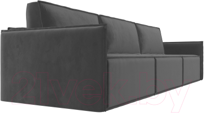 Диван Лига Диванов Либерти Лонг (велюр серый)