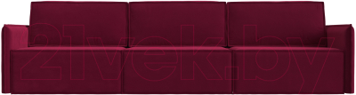 Диван Лига Диванов Либерти Лонг (микровельвет бордовый)