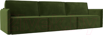 Диван Лига Диванов Либерти Лонг (микровельвет зеленый) - фото