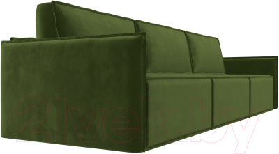 Диван Лига Диванов Либерти Лонг (микровельвет зеленый)
