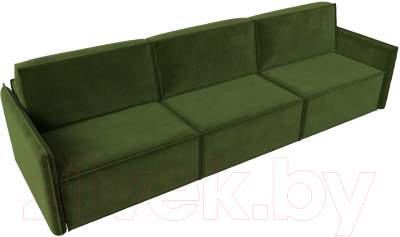 Диван Лига Диванов Либерти Лонг (микровельвет зеленый)