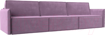 Диван Лига Диванов Либерти Лонг (микровельвет сиреневый) - фото