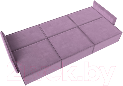 Диван Лига Диванов Либерти Лонг (микровельвет сиреневый)