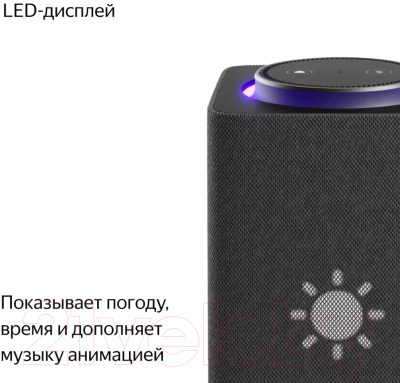 Умная колонка Яндекс Станция Макс с Zigbee YNDX-00053K (черный)