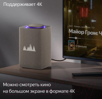 Умная колонка Яндекс Станция Макс с Zigbee YNDX-00053E (бежевый)