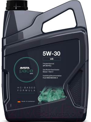 Моторное масло Avista Pace Evo US 5W30 / 173650 - фото