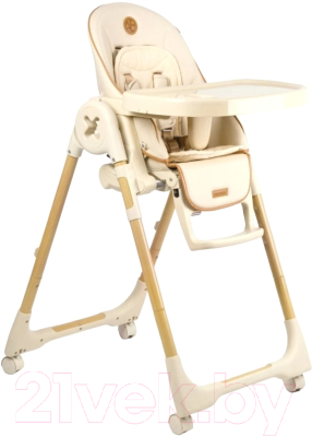 Стульчик для кормления Amarobaby Elegant / AB23-23EL/03 (бежевый) - фото