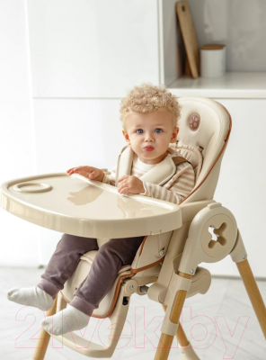 Стульчик для кормления Amarobaby Elegant / AB23-23EL/03 (бежевый)