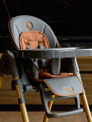 Стульчик для кормления Amarobaby Elegant / AB23-23EL/11 (серый)