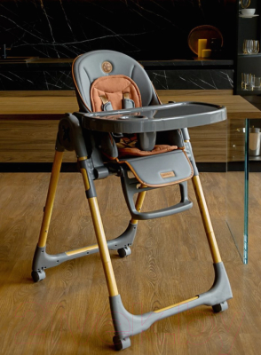 Стульчик для кормления Amarobaby Elegant / AB23-23EL/11 (серый)