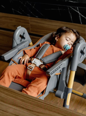 Стульчик для кормления Amarobaby Elegant / AB23-23EL/11 (серый)