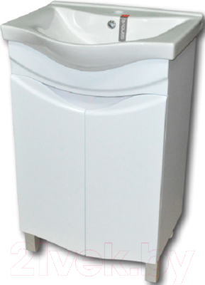 Тумба с умывальником Гамма 23оФ8-У55 Альбатрос-10055 - фото