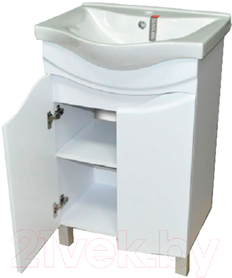 Тумба с умывальником Гамма 23оФ8-У55 Альбатрос-10055