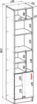 Стеллаж Мебель-Класс Имидж-1
