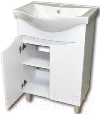 Тумба с умывальником Гамма Люкс 13-56/3 У60 Альбатрос-10060