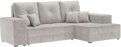 Диван угловой Mebel-Ars Монреаль правый (Cabrio 02 бежевый) - фото