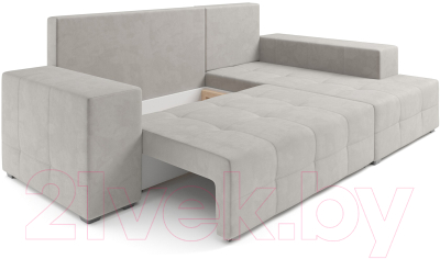 Диван угловой Mebel-Ars Монреаль правый (Cabrio 02 бежевый)