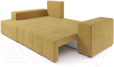 Диван угловой Mebel-Ars Монреаль левый (Cabrio 27 желтый)