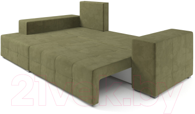 Диван угловой Mebel-Ars Монреаль левый (Cabrio 29 зеленый)