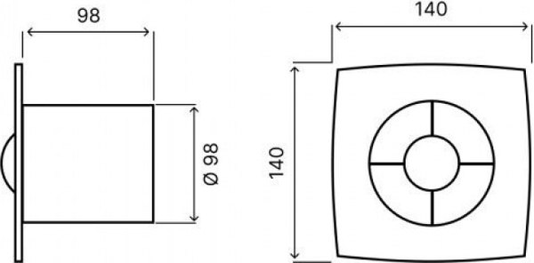 Вентилятор накладной Bettoserb 110154