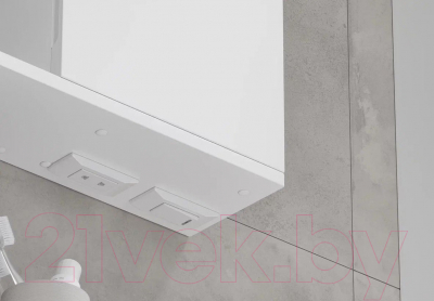 Шкаф с зеркалом для ванной Volna Lake 80 R (белый)