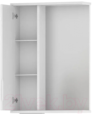 Шкаф с зеркалом для ванной Volna Adel 50 L (белый)