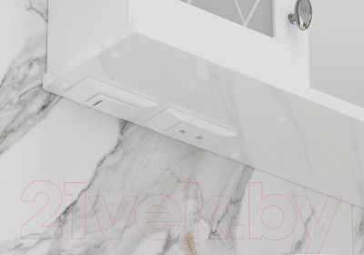 Шкаф с зеркалом для ванной Volna Milena 70 L (белый)