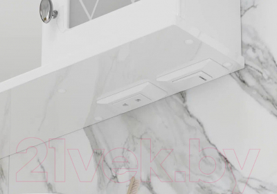 Шкаф с зеркалом для ванной Volna Milena 55 R (белый)