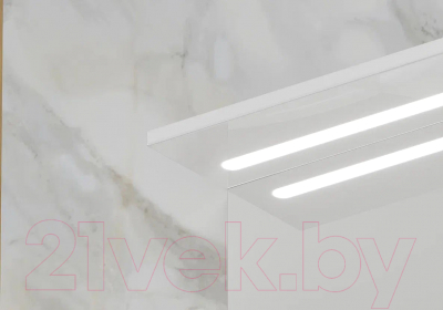 Шкаф с зеркалом для ванной Volna Milena 70 R (белый)