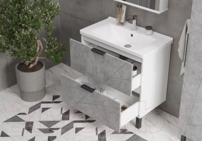 Тумба под умывальник Volna Twing 60.2Y Миранда (бетон)