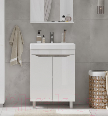 Тумба с умывальником Volna Lake 70.2D Lake 70 (напольная)