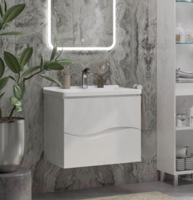 Тумба с умывальником Volna 80.2Y Миранда 80 (подвесная)