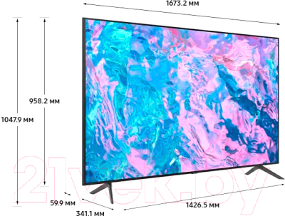 Телевизор Samsung UE75CU7100UXRU