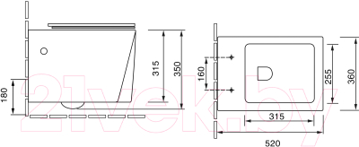 Унитаз подвесной Grossman Cristal GR-4481