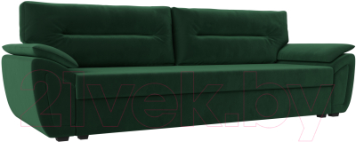 Диван Лига Диванов Нэстор Лайт (велюр зеленый) - фото