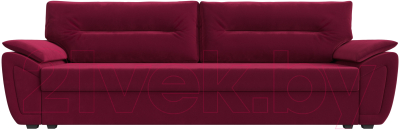Диван Лига Диванов Нэстор Лайт (микровельвет бордовый)