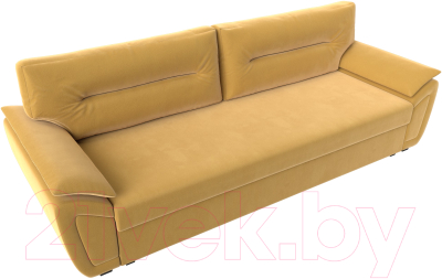 Диван Лига Диванов Нэстор Лайт (микровельвет желтый)