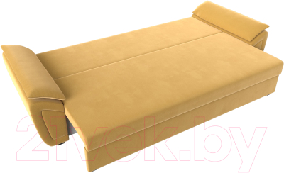 Диван Лига Диванов Нэстор Лайт (микровельвет желтый)