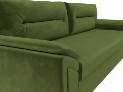 Диван Лига Диванов Нэстор Лайт (микровельвет зеленый)